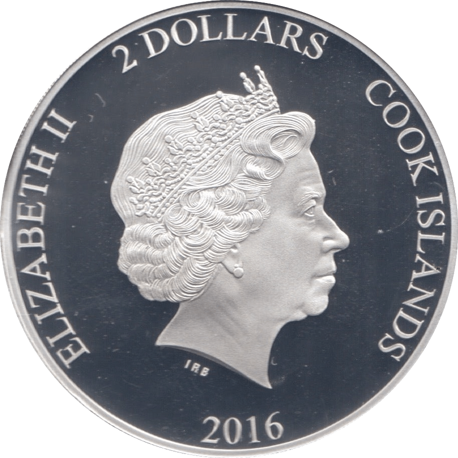2016 SILVER PROOF TWO DOLLARS COOK ISLANDS MACBETH - SILVER WORLD COINS - Cambridgeshire Coins