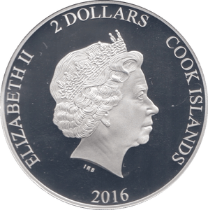 2016 SILVER PROOF TWO DOLLARS COOK ISLANDS RICHARD III - SILVER WORLD COINS - Cambridgeshire Coins