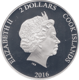 2016 SILVER PROOF TWO DOLLARS COOK ISLANDS RICHARD III - SILVER WORLD COINS - Cambridgeshire Coins