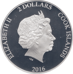 2016 SILVER PROOF TWO DOLLARS COOK ISLANDS RICHARD II - SILVER WORLD COINS - Cambridgeshire Coins