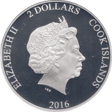 2016 SILVER PROOF TWO DOLLARS COOK ISLANDS RICHARD II - SILVER WORLD COINS - Cambridgeshire Coins