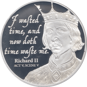 2016 SILVER PROOF TWO DOLLARS COOK ISLANDS RICHARD II - SILVER WORLD COINS - Cambridgeshire Coins