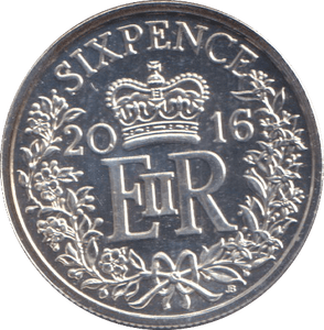 2016 SILVER SIXPENCE ( BU ) - SILVER WORLD COINS - Cambridgeshire Coins