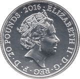 2016 SILVER TWENTY POUND ( BU ) - SILVER WORLD COINS - Cambridgeshire Coins
