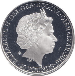 2016 SILVER TWENTY POUNDS - SILVER WORLD COINS - Cambridgeshire Coins