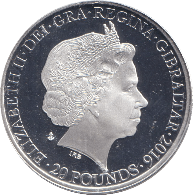 2016 SILVER TWENTY POUNDS - SILVER WORLD COINS - Cambridgeshire Coins