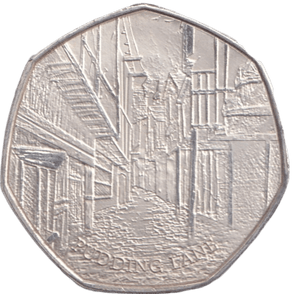 2016 THE GREAT FIRE OF LONDON 50P SHAPED COIN - 50P SHAPED COIN - Cambridgeshire Coins