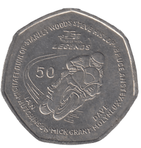 2016 TT LEGEND 50P ISLE OF MAN - 50P REGIONAL ISSUES - Cambridgeshire Coins