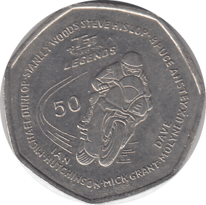 2016 TT LEGEND 50P - WORLD COINS - Cambridgeshire Coins