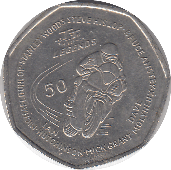 2016 TT LEGEND 50P - WORLD COINS - Cambridgeshire Coins