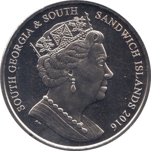 2016 TWO POUNDS SANDWICH ISLANDS - WORLD COINS - Cambridgeshire Coins