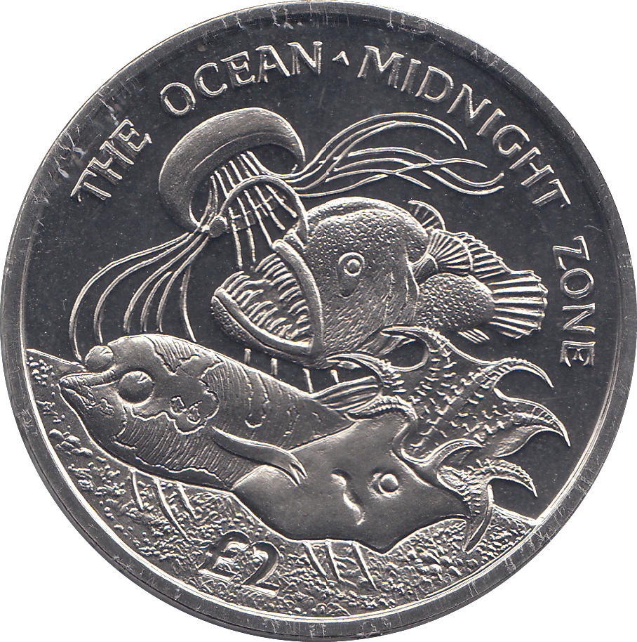 2016 TWO POUNDS THE OCEAN DAYLIGHT ZONE ( BU ) - WORLD COINS - Cambridgeshire Coins