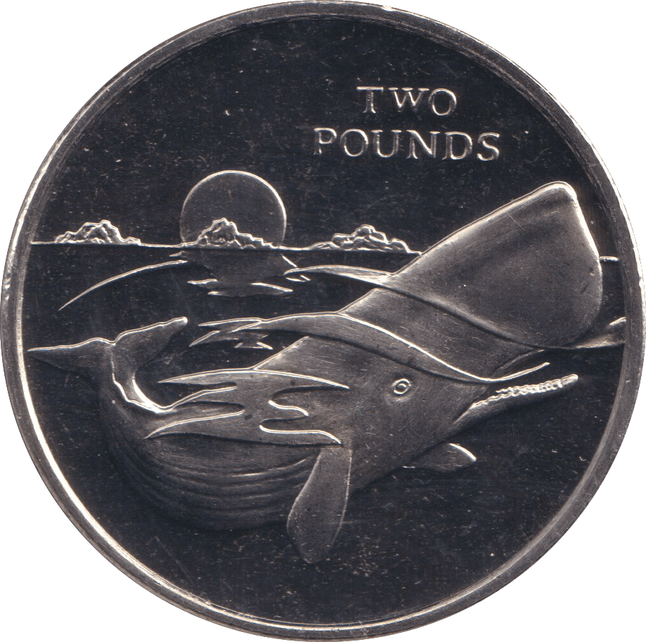 2016 TWO POUNDS THE SPERM WHALE BRITISH ANTARCTIC TERRITORY - WORLD COINS - Cambridgeshire Coins