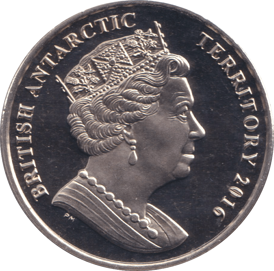 2016 TWO POUNDS THE SPERM WHALE BRITISH ANTARCTIC TERRITORY - WORLD COINS - Cambridgeshire Coins