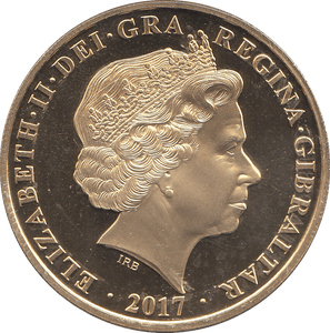 2017 1 CROWN QUEEN ELIZABETH GIBRALTAR ( BU ) - CROWN - Cambridgeshire Coins