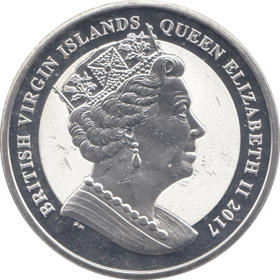 2017 1OZ BRITISH VIRGIN ISLANDS .999 SILVER COIN BU - SILVER WORLD COINS - Cambridgeshire Coins
