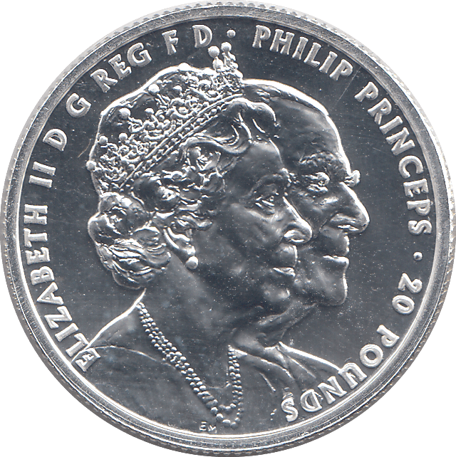 2017 20 POUNDS SILVER WEDDING ANNIVERSARY ( BU ) - £5 BU - Cambridgeshire Coins