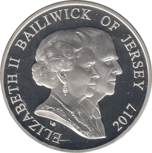 2017 £5 PLATINUM WEDDING ANNIVERSARY SILVER PROOF - SILVER WORLD COINS - Cambridgeshire Coins