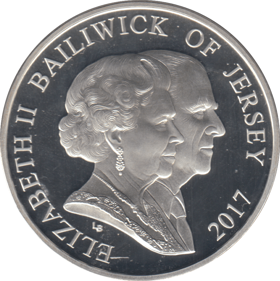 2017 £5 PLATINUM WEDDING ANNIVERSARY SILVER PROOF - SILVER WORLD COINS - Cambridgeshire Coins