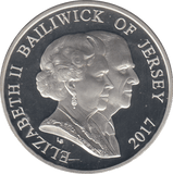 2017 £5 PLATINUM WEDDING ANNIVERSARY SILVER PROOF - SILVER WORLD COINS - Cambridgeshire Coins