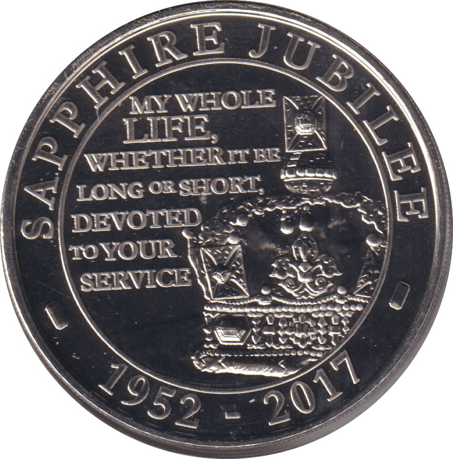 2017 £5 SAPPHIRE JUBILEE - WORLD COINS - Cambridgeshire Coins