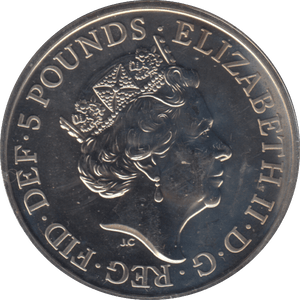 2017 £5 UNICORN OF SCOTLAND ( BU ) - WORLD COINS - Cambridgeshire Coins