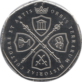 2017 50 p SHAPED MEDALLION 13TH INFANTRY BATALION PRIVATE - WORLD COINS - Cambridgeshire Coins