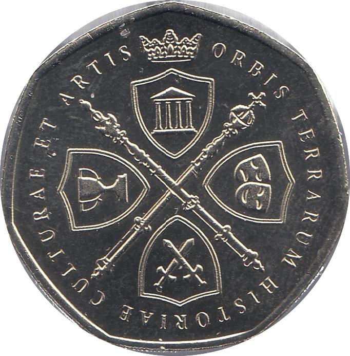 2017 50 p SHAPED MEDALLION SAS PRIVATE - WORLD COINS - Cambridgeshire Coins