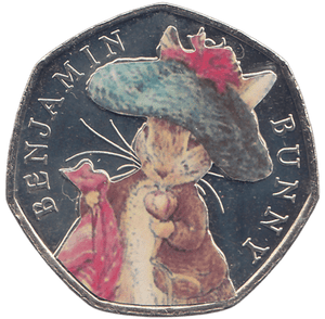 2017 50 PENCE BENJAMIN BUNNY COLOURED ( BU ) - WORLD COINS - Cambridgeshire Coins