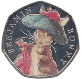 2017 50 PENCE BENJAMIN BUNNY COLOURED ( BU ) - WORLD COINS - Cambridgeshire Coins