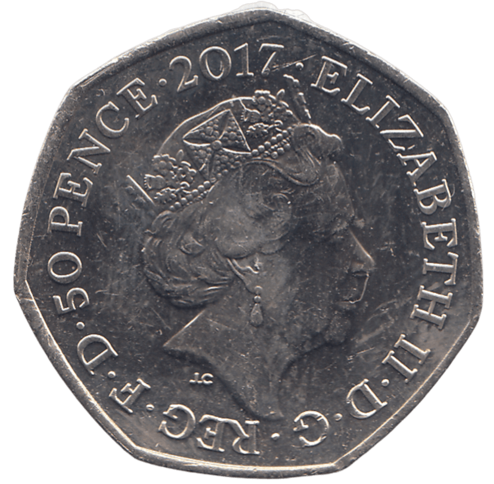 2017 50 PENCE MR JEREMY FISHER COLOURED ( BU ) - WORLD COINS - Cambridgeshire Coins
