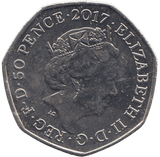 2017 50 PENCE THE TALE OF PETER RABBIT COLOURED ( BU ) - WORLD COINS - Cambridgeshire Coins