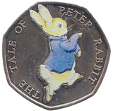 2017 50 PENCE THE TALE OF PETER RABBIT COLOURED ( BU ) - WORLD COINS - Cambridgeshire Coins