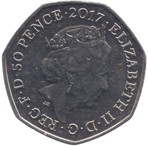 2017 50P BENJAMIN BUNNY COLOURED ( BU ) - BEATRIX POTTER 50P - Cambridgeshire Coins