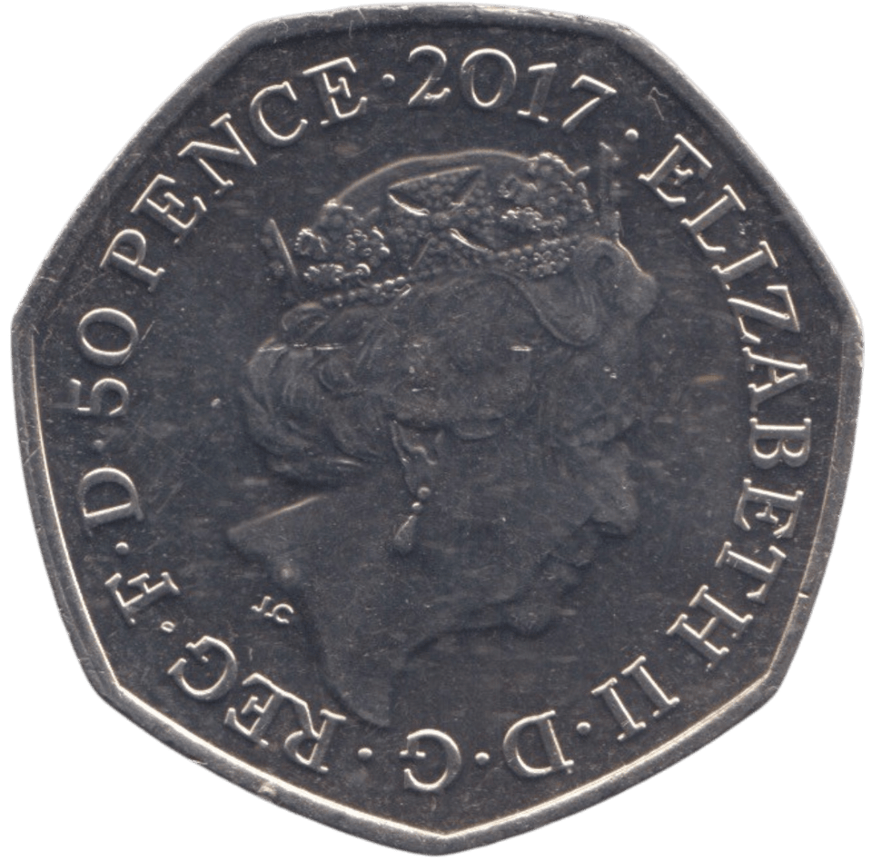 2017 50P BENJAMIN BUNNY COLOURED ( BU ) - BEATRIX POTTER 50P - Cambridgeshire Coins