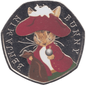 2017 50P BENJAMIN BUNNY COLOURED ( BU ) - BEATRIX POTTER 50P - Cambridgeshire Coins