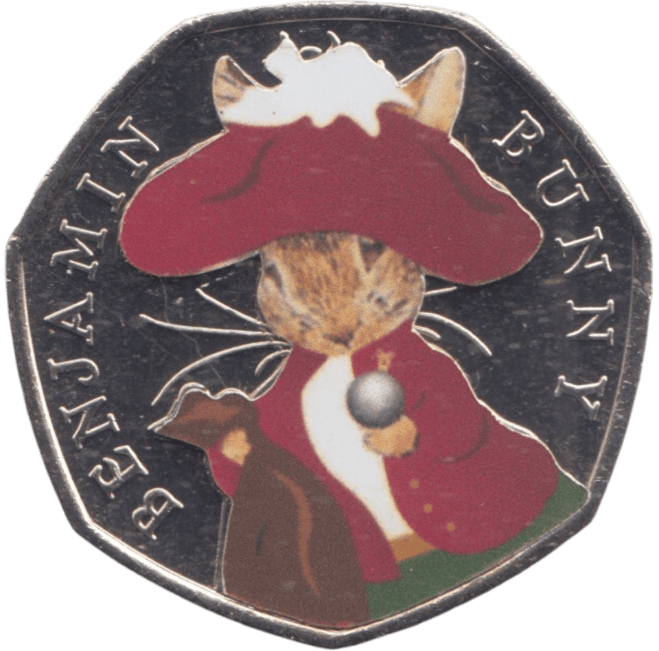 2017 50P BENJAMIN BUNNY COLOURED ( BU ) - BEATRIX POTTER 50P - Cambridgeshire Coins