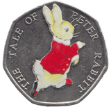 2017 50P CHRISTMAS PETER RABBIT COLOURED ( BU ) - BEATRIX POTTER 50P - Cambridgeshire Coins