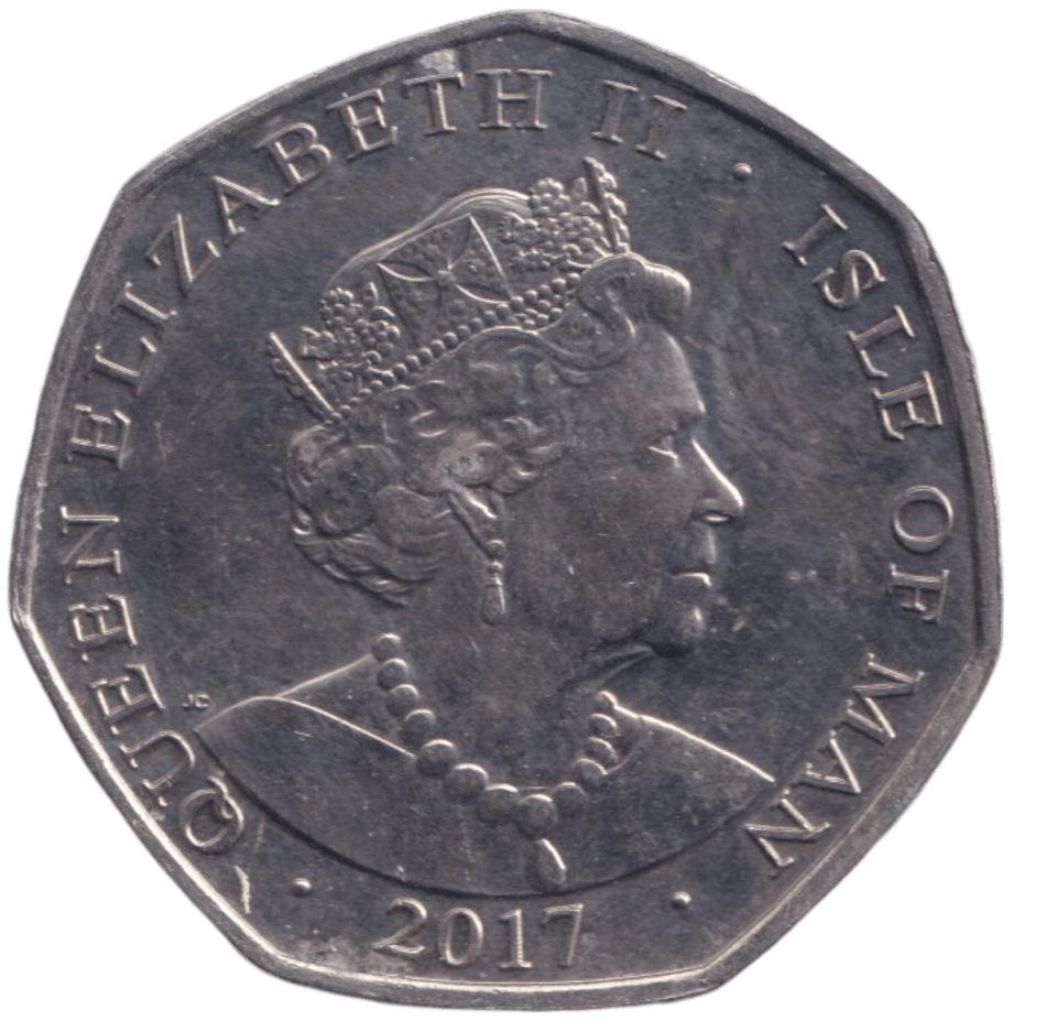 2017 50P PLATINUM WEDDING ISLE OF MAN - WORLD COINS - Cambridgeshire Coins