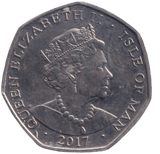 2017 50P PLATINUM WEDDING ISLE OF MAN - WORLD COINS - Cambridgeshire Coins