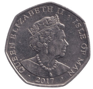 2017 50P PLATINUM WEDDING ISLE OF MAN - WORLD COINS - Cambridgeshire Coins