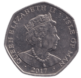 2017 50P PLATINUM WEDDING ISLE OF MAN - WORLD COINS - Cambridgeshire Coins