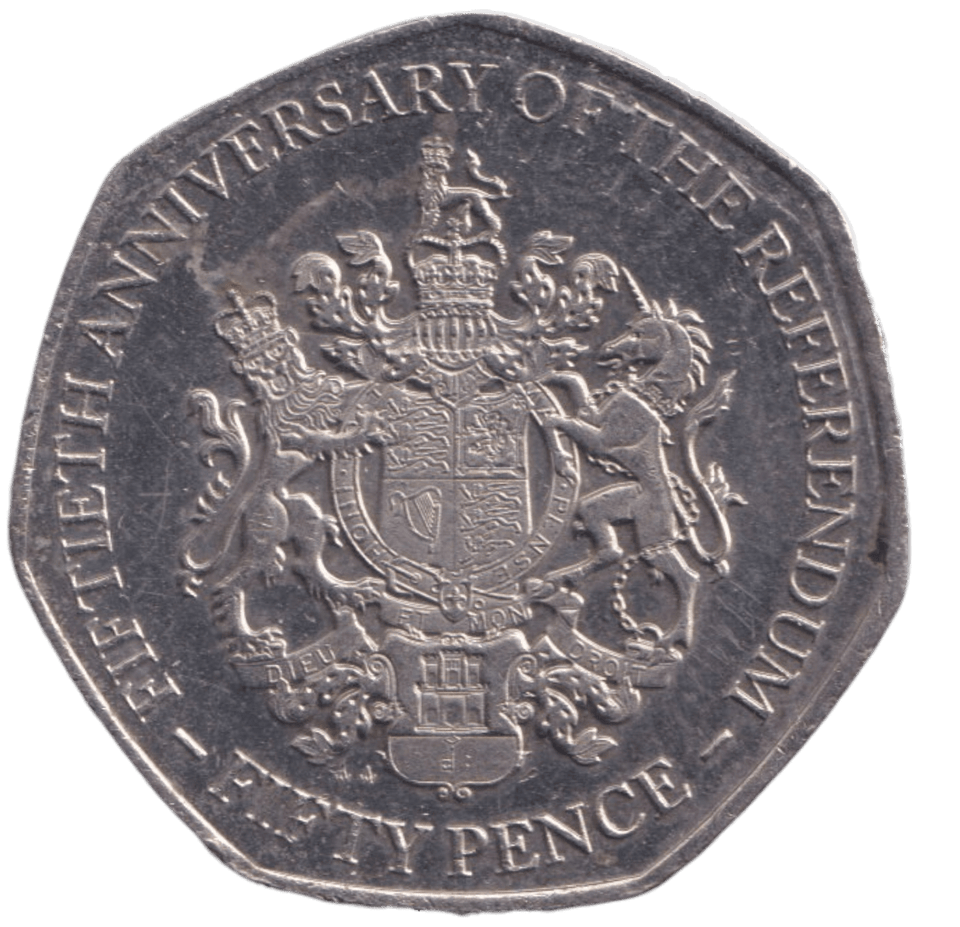 2017 50P REFERENDUM ANNIVERSARY - WORLD COINS - Cambridgeshire Coins