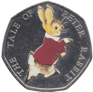 2017 50P THE TALE OF PETER RABBIT COLOURED ( BU ) - BEATRIX POTTER 50P - Cambridgeshire Coins