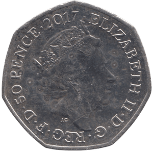 2017 50P THE TALE OF PETER RABBIT COLOURED ( BU ) - BEATRIX POTTER 50P - Cambridgeshire Coins