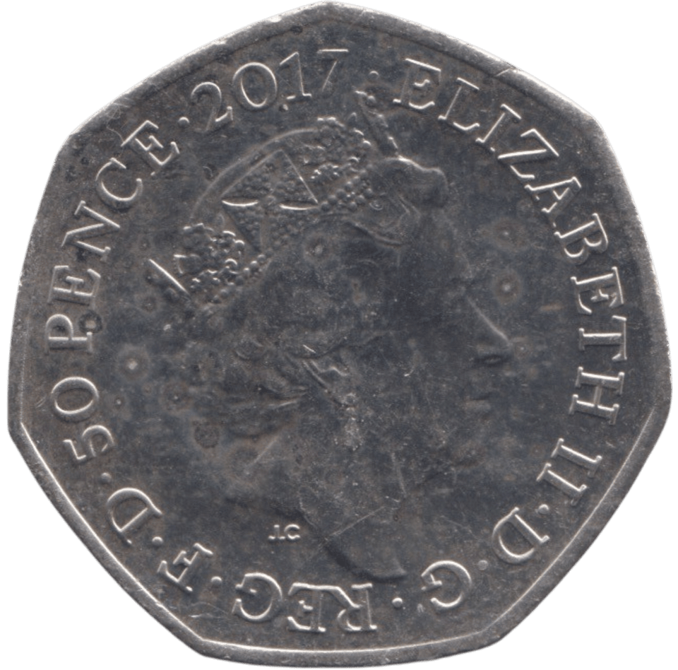 2017 50P THE TALE OF PETER RABBIT COLOURED ( BU ) - BEATRIX POTTER 50P - Cambridgeshire Coins