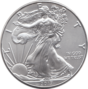 2017 AMERICAN EAGLE SILVER DOLLAR 1 OZ FINE SILVER - WORLD COINS - Cambridgeshire Coins