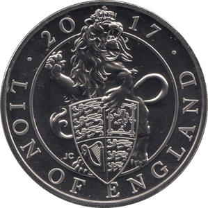 2017 BRILLIANT UNCIRCULATED £5 QUEENS BEASTS LION OF ENGLAND BU - £5 BU - Cambridgeshire Coins