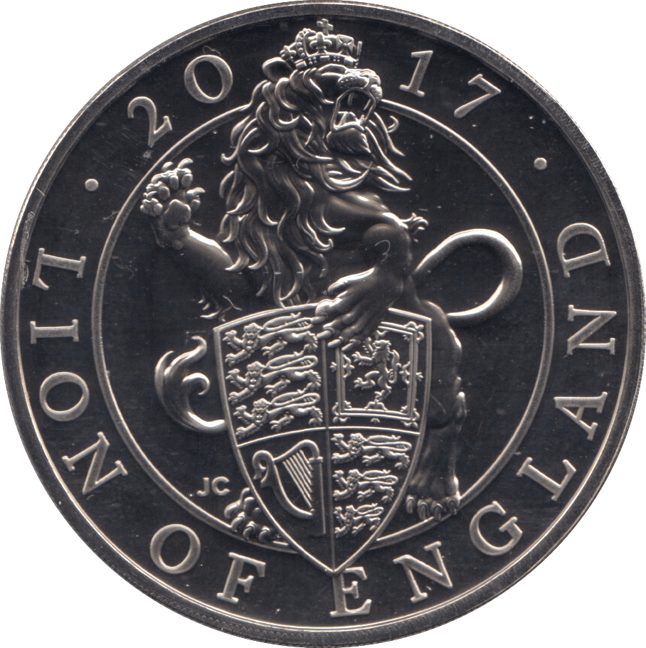 2017 BRILLIANT UNCIRCULATED £5 QUEENS BEASTS LION OF ENGLAND BU - £5 BU - Cambridgeshire Coins