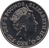2017 BRILLIANT UNCIRCULATED £5 QUEENS BEASTS LION OF ENGLAND BU - £5 BU - Cambridgeshire Coins